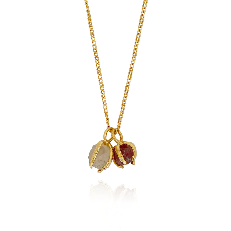 Mothers Day Birthstone Necklace - Chain